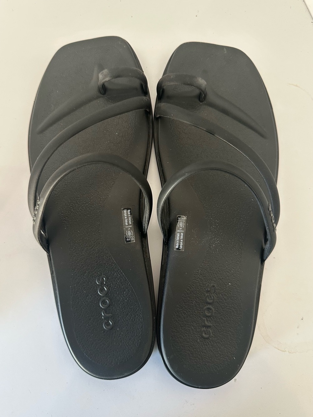 CROCS Women’s Black Double Strap Sandals